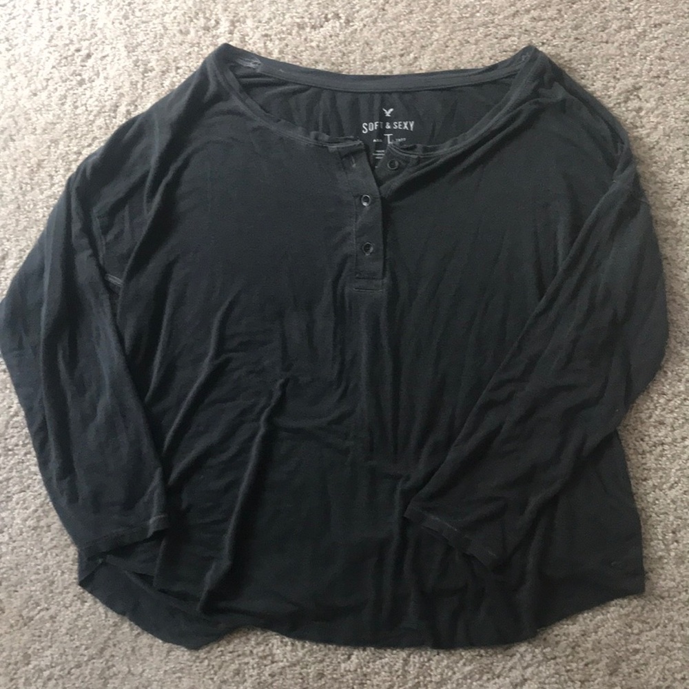 Grey Botton Top